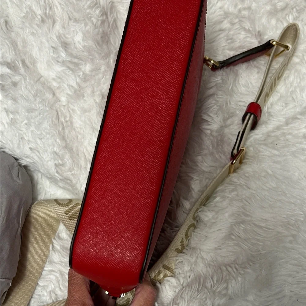 Michael Kors Bold Red Crossbody Bag - Picture 6 of 7